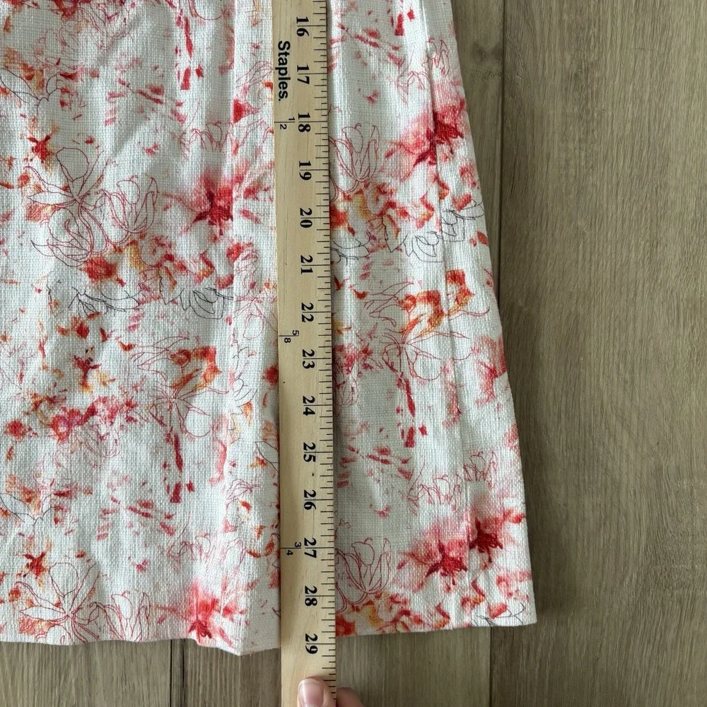 ZARA Girls Sleeveless Zip Back 100% Cotton Denim Dress SZ 13-14‎ White Pink